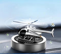 Solar-Powered Car Air Freshener Plane-Shaped Elegant Design Solar-Activated Scent Eco-Friendly (Silver)