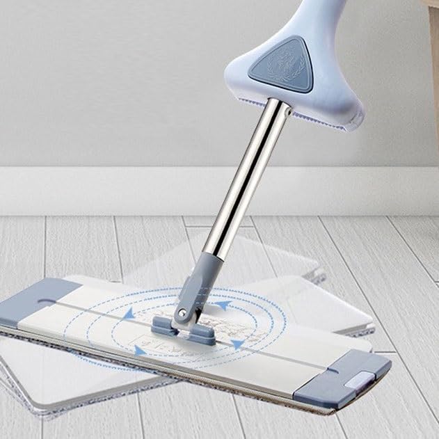 Flat mop Lazy Person wriggs Water and Saves Effort Rotating Floor for Both Dry and Wet use