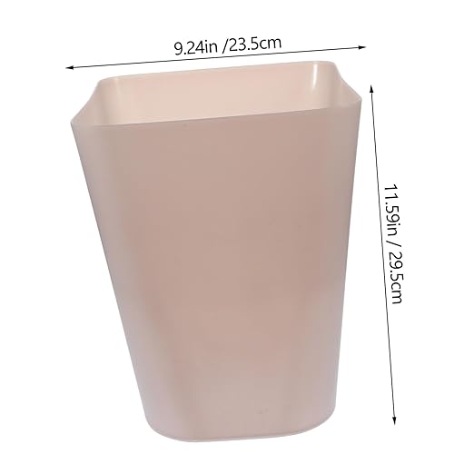DOITOOL Square Trash Can 10 Gallon Capacity Slim Plastic Waste Basket Modern Garbage Bin for Kitchen Bathroom Office and Home