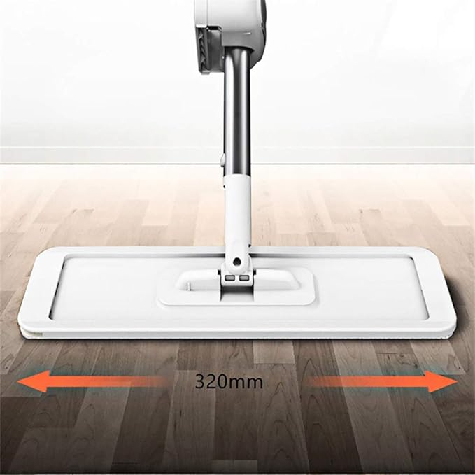 Squeeze Flat Cutting Mop Hands Free for Wash Floor Household Kitchen Floors Cleaning with Microfiber Replacement