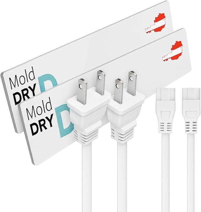 ELIAS Mold killer - Black mold remover for walls without chemicals - Wall heating for every room - Powerful anti-mold heating as an alternative to moldspray - Permanently mold-free (1 Set of 2)