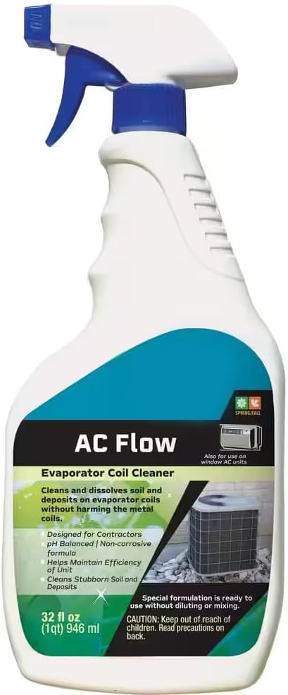 Biodegradable HVAC Condenser and Evaporator Coil Flow Cleaner - 32 Fl Oz