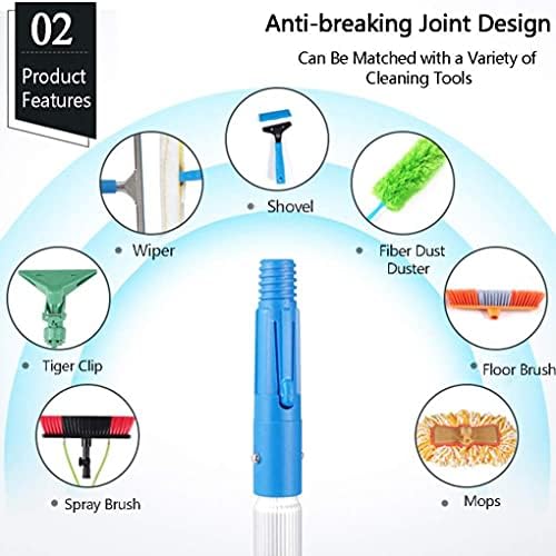 Glass Cleaning Brush Home Water Fed Telescopic Pole Kit Solar Panel Brush Rotating for Photovoltaic PanelWindow Cleaning Brush Window Cleaner Kit Water/Hose Fed Pole Cleaning and Washing
