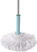 Microfiber Mop Hand Release Washing Mop Floor Cleaning Dust MopsHousehold Stainless Steel Lazy Mop(Blue)