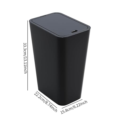 Yajuyi 3X Bathroom Small Trash Can with Lid Wastebasket Waste Basket Garbage Bin for Craft Room