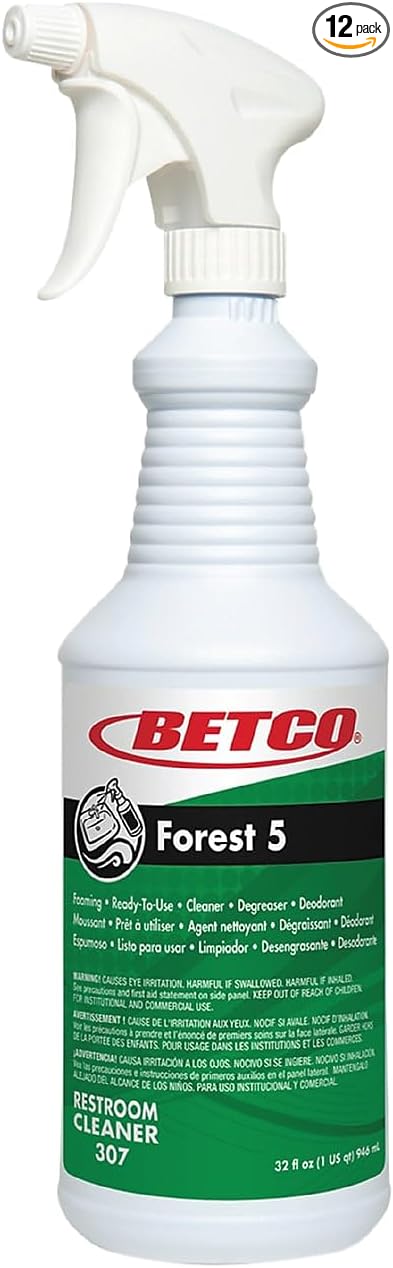 Betco® Forest 5 Foaming Cleaner Mint 32 Oz Bottle Straw Case Of 12
