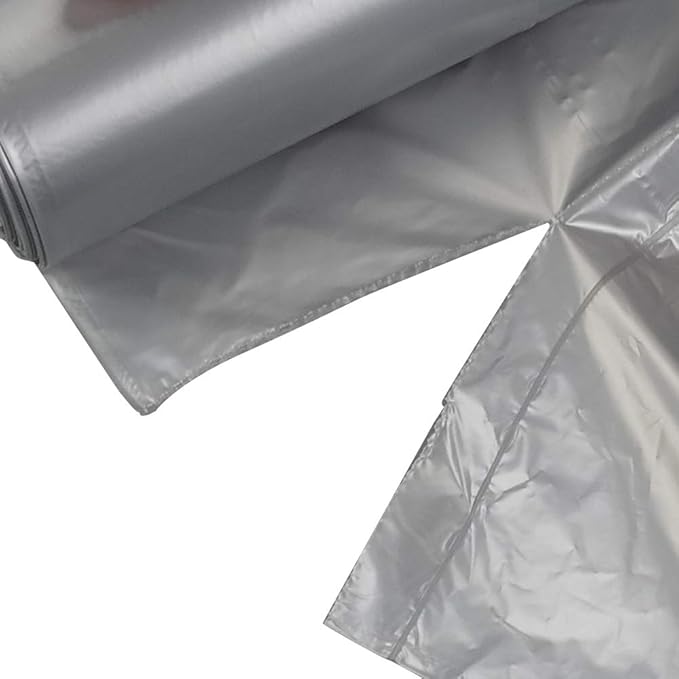 Obstnny Tall Kitchen Trash Bags 13 Gallon Garbage Bags 150 Counts (Clear Grey)