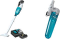 Makita XLC03R1WX4 18V LXT Lithium-Ion Compact Brushless Cordless Vacuum Kit Trigger w/Lock (2.0Ah) with 191D70-5 White Cyclonic Vacuum Attachment w/Lock