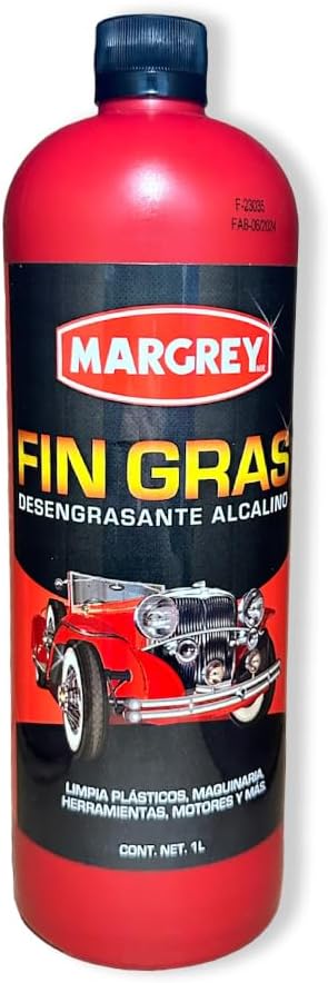 Margrey Alkaline Fin Fat Degreaser 1 L Removes Grease and Grime from Plastics Machinery Tools and Motors