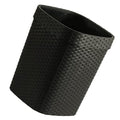 BESPORTBLE 14L Square Plastic Garbage Container Household Trash Can Black Large Capacity Bathroom Office Wastebasket Simple Style
