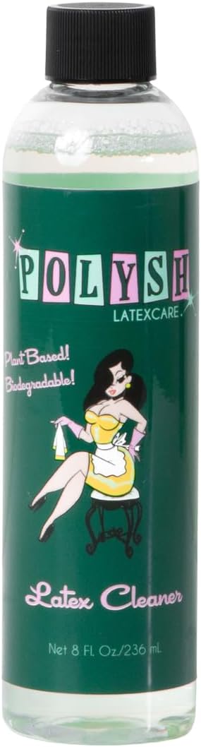 Latex Cleaner - 8 Fl Oz - Gentle Plant-Based Cleaner for Latex Clothing - 100% Safe for Latex and Rubber
