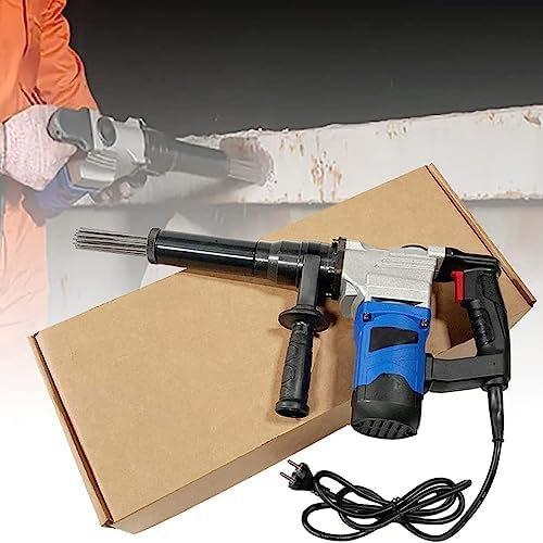 1100W Electric Needle Scaler Gun - Heavy-Duty Rust Removal Tool for Weld Slag Paint &amp Corrosion - Industrial-Grade Handheld Surface Cleaner for Metal Steel &amp Automotive Restoration