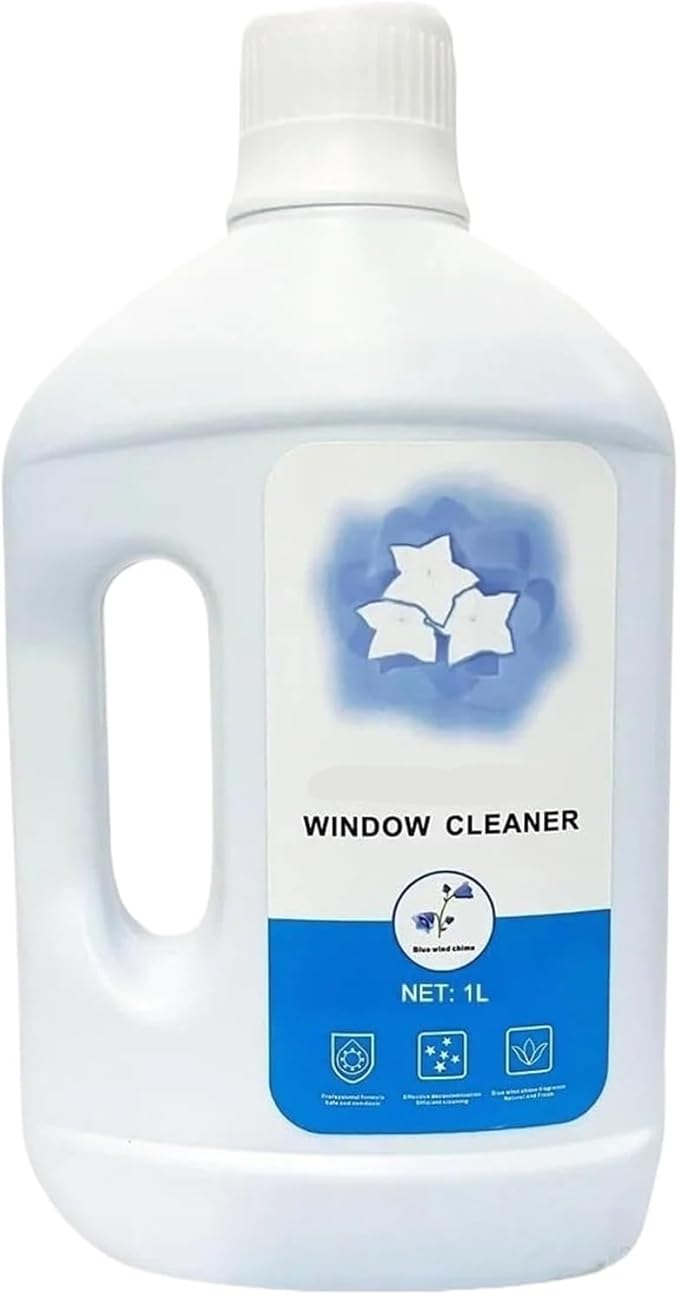 MUSM 1000ml Window Cleaning Solution for Glass Cleaning Robots | Compatible with W1 PRO / W2 PRO Omni/MINI | Bluebell Scent Refill