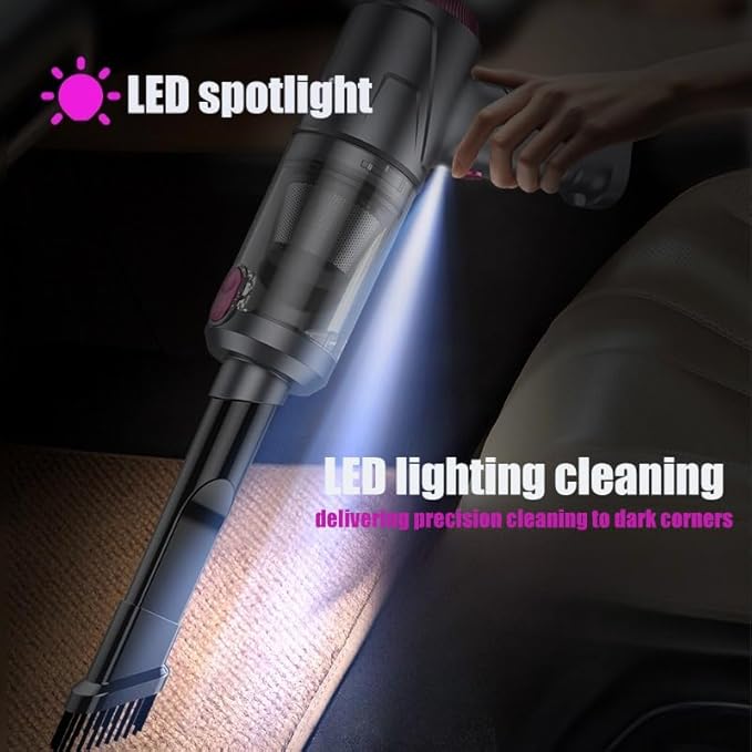 Handheld Car Vacuum Cleaner Cordless with Brushless Motor 12000PA High Power Vacuum Cleaner &amp Air Duster 4 in 1 Keyboard Portable Mini Hand Held Vacuums Cleaner for Car Home