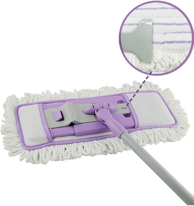 Mop Floor Mop 360° Hands-Free Automatic Squeeze Wet Dry Lazy Mop with Microfiber Mop Pads for Hardwood