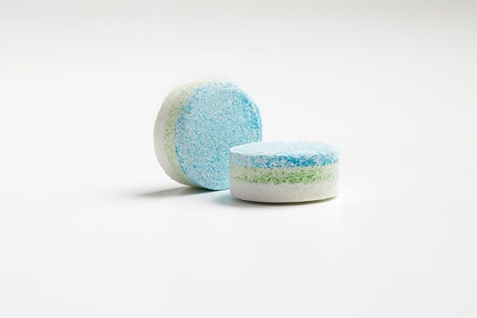 Kohler K-28634-NA Toilet Bowl Cleaning Tablets Clean &amp Remove Stains Fresh Ocean Scent 32 Individually Wrapped Tablets