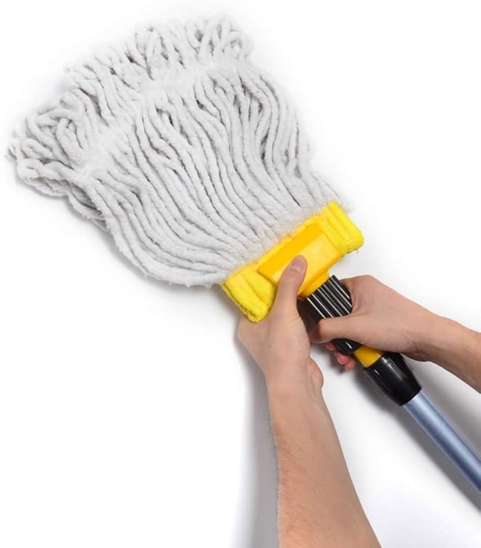 Mop - Microfiber Silver Dust Mops Washing Hand Release Floor Cleaning