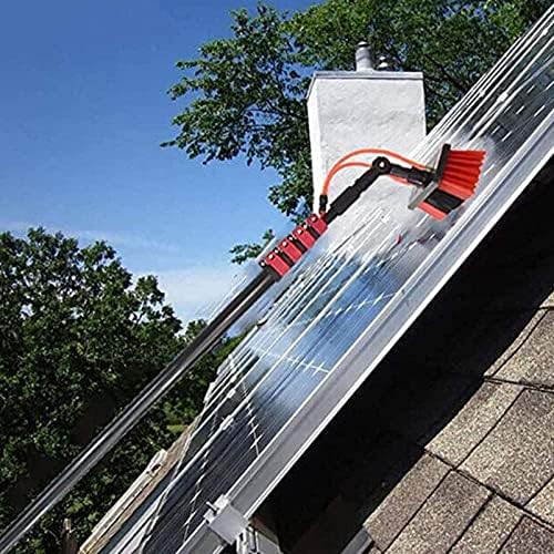 Water Fed Pole Telescopic Outdoor Window Cleaner Conservatory Roof Cleaner/Water Fed Extendable Brush/Window Clean Kit Roof Cleaning Tools with 20m Water Supply Hose24FT/7.2M
