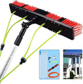 Glass Cleaning Brush Home Water Fed Telescopic Pole Kit Solar Panel Brush Rotating for Photovoltaic PanelWindow Cleaning Pole Water Fed Telescopic Brush Extendable Solar Panel Cleaning Br