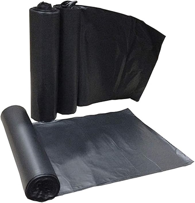 Dealmed Trash Bag | Made in USA | 20-30 Gallon 30 x 36 1 mil Black | 25/Roll 10/Case