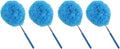 Reusable Microfibre Ceiling Fan Duster Dusting Dust Blade Cleaning Adjustable Length Household Tool(Blue-4PCS)