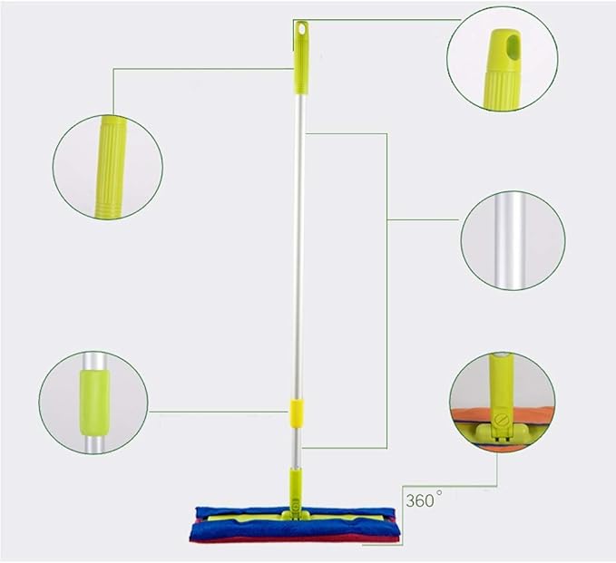 Professional Microfiber Mop | Stainless Steel Handle | Premium Pads