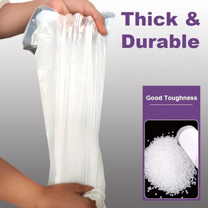 Code J Custom Fit Trash Bags Compatible with Simplehuman Code J | 100 Count | 10-10.5 Gallon / 38-40 Liter | 1.2 Mil | Heavy Duty White Drawstring Garbage Liners