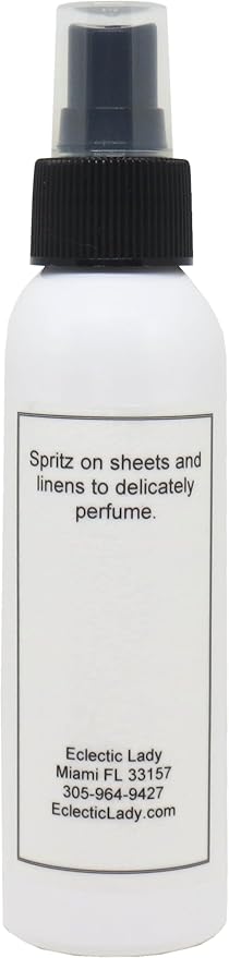 Cinnamon Linen Spray (Double Strength) 8 ounces - Eclectic Lady Sheet and Linen Spray - No Artificial Colors Parabens or Preservatives - Long-Lasting Scent for Bed Fabric &amp Pillow