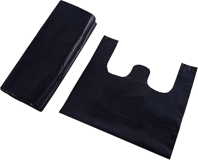 200 Counts Kitchen Garbage Bags and 1.8mil Thick Black Trash Bag with Handles 14x21.6 Inch 3-4 Gallon Picnic Kitchen Daily Use Bedroom Waste Bin Garbage Bags Bulk Bags
