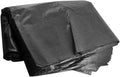 Baluue 50pcs Heavy Duty Large Black Garbage Bags 80x100cm Contractor Trash Bags for 100l Outdoor Commercial Gardening and Property Maintenance