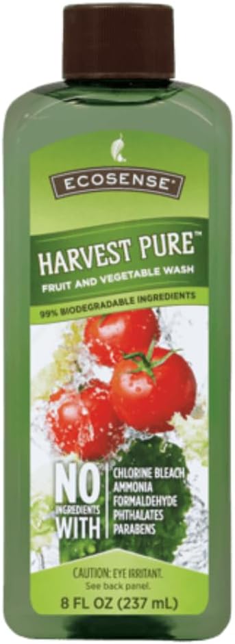 Melaleuca Harvest Pure Fruit and Vegetable Wash – 8 fl oz – Biodegradable Produce Cleaner – Removes Dirt Residue &amp Surface Contaminants – Food-Safe Formula Easy Rinse