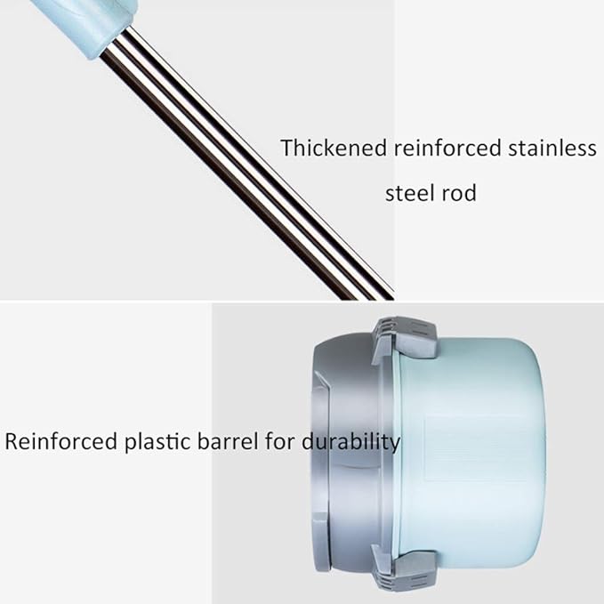 Upgraded Stainless Steel Deluxe 360 Spin Mop &amp Bucket Floor Cleaning System Included Handle with 2 Microfiber Heads