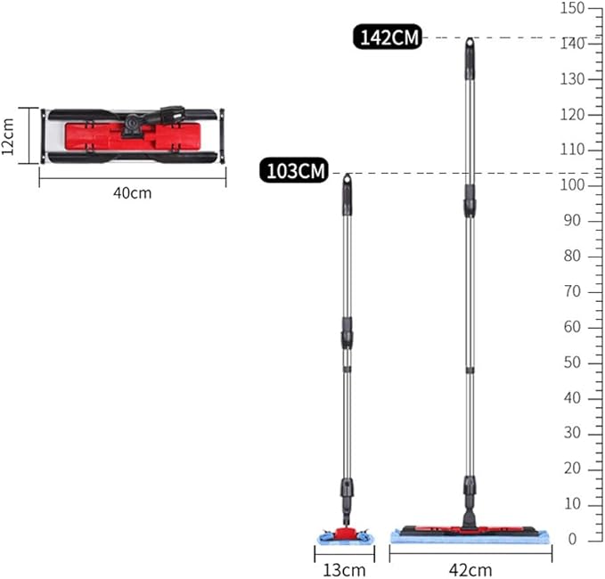 Professional Microfiber Mop for Hardwood Laminate Tile Floor Cleaning Stainless Steel Telescopic Handle