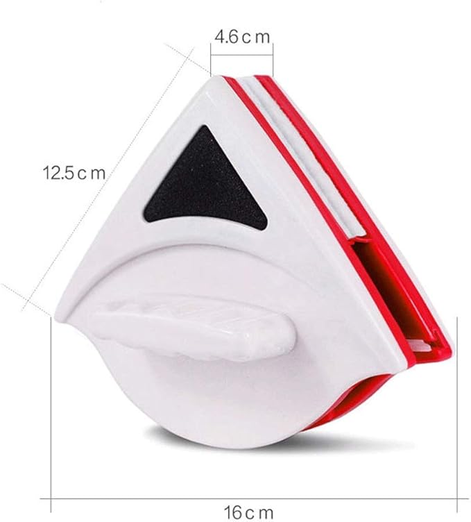 Home Triangle Double Side Magnetic Window Cleaner Glass Surface Wiper Cleaning Brush Double Side Magnetic