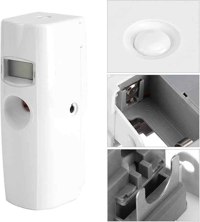 aqxreight LCD Display Automatic Timer Spray Dispenser for Freshening and Dispensing