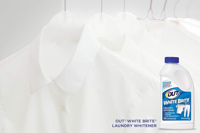 OUT White Brite Laundry Whitener and Multipurpose Rust Stain Remover Powder and Spray Gel
