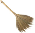 Outdoor Broom for Floor Cleaning 43.3'' Length Heavy-Duty Natural Grass Broom for Sweeping Concrete Courtyard Garage Patio Indoor Home Kitchen Office Lobby