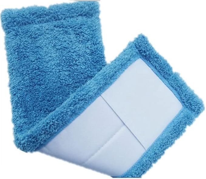 12X40cm Mop Cloth Coral Fleece Thickened Flat  Replace Household Company Cleaning(Black)