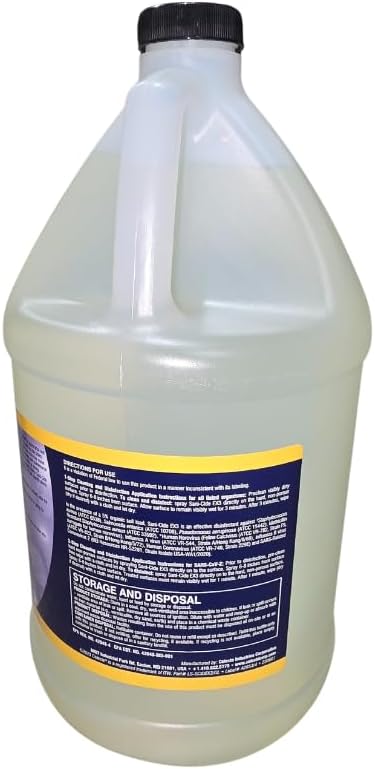 Celeste Sani-Cide EX3 Disinfectant &amp Multi-Purpose Cleaner Case | 4 Gallon Jugs | EPA Registered Broad-Spectrum Cleaner for Aviation &amp Commercial Surfaces | LS-SCIDEX3/GL
