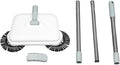 Hand Push Sweeper 2 in 1 Wet Dry Use Manual Sweeping Mop with 360 Degree Rotating Head Lightweight Quiet Floor Cleaner for Wood Tile Hard Surfaces Includes Soft Coarse