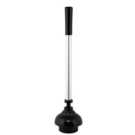 Bath Bliss 2-in-1 Toilet Brush and Plunger Set in Stainless Steel
