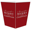 Marye-Kelley WB8521 - Have Yourself a Merry Little Chirstmas Wastepaper Basket