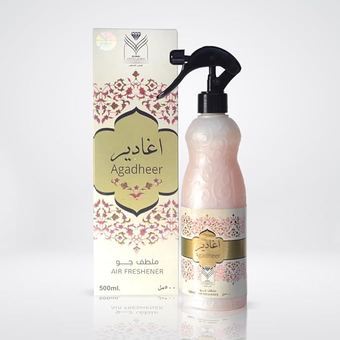 ††† Upscale Perfume &amp Oud co. Agadheer Air Freshener 480ML Fabric spray - Natural Aged Oud Scent - Odor Fighting Room Spray - long lasting Aroma for home