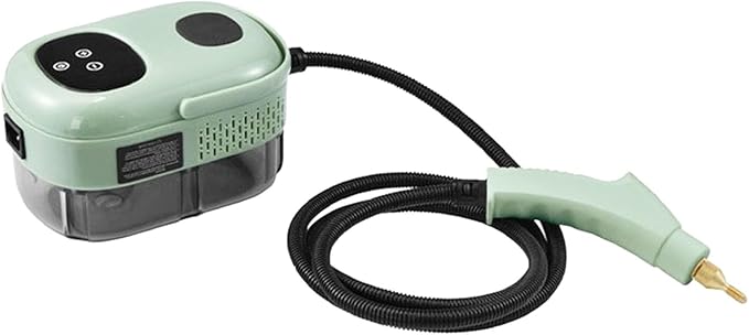 2500W Handheld Steam Machine with Touch Screen High Pressure High Temp Cleaner for Home Kitchen Bathroom Car 15s Heat Up 6 Adjustable Levels Lightweight Design(Green)