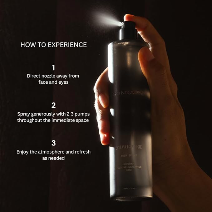 Arborere Room Spray | Luxury Natural Home &amp Linen Mist | Warm Spices Amber &amp Cedarwood | Non-Toxic Vegan Odor Neutralizing | For Bedroom Living Room Bathroom | 3.4 oz / 100 mL