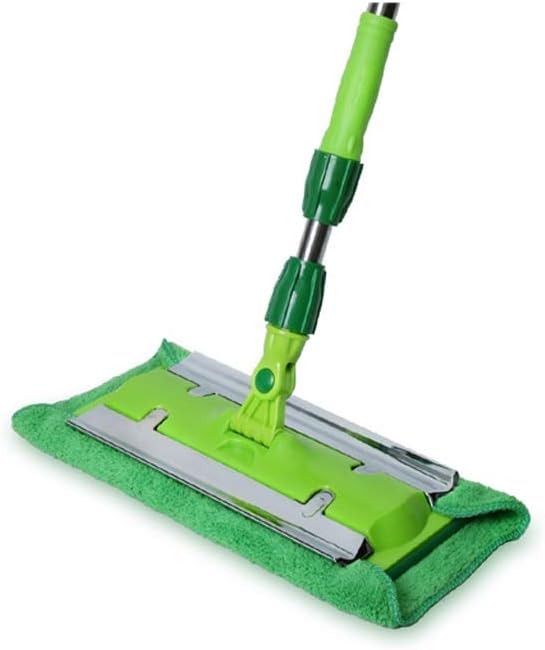 Microfiber Hardwood Floor Mop with Extension Handle AndReusable Flat Pads for Wet or Dry Cleaning
