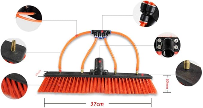 3.6-11M Water Fed Telescopic Brush Cleaning Photovoltaic and Solar Panels Washing Set Equipment Trucks Windows Window Glass Wall Suitable for Photovoltaic Panel Cleaning20FT/6M