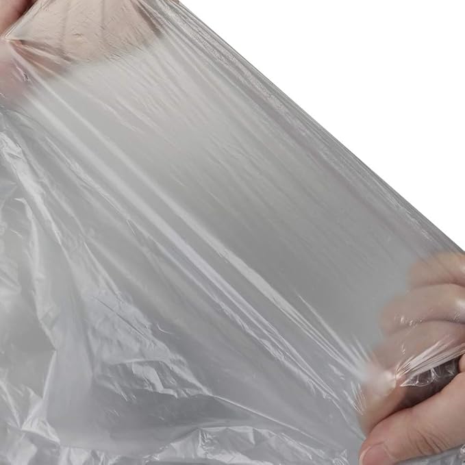 Obstnny Tall Kitchen Trash Bags 13 Gallon Garbage Bags 150 Counts (Clear Grey)