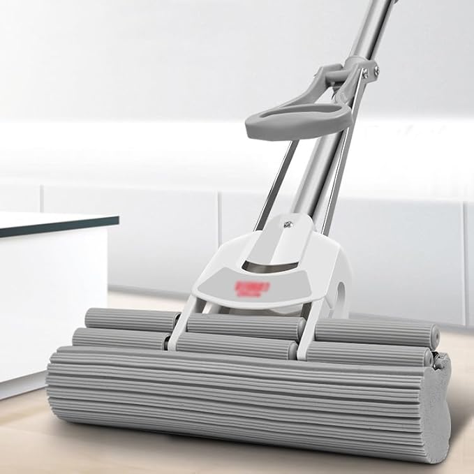 Household Roller Floor Mop with Absorbent Sponge