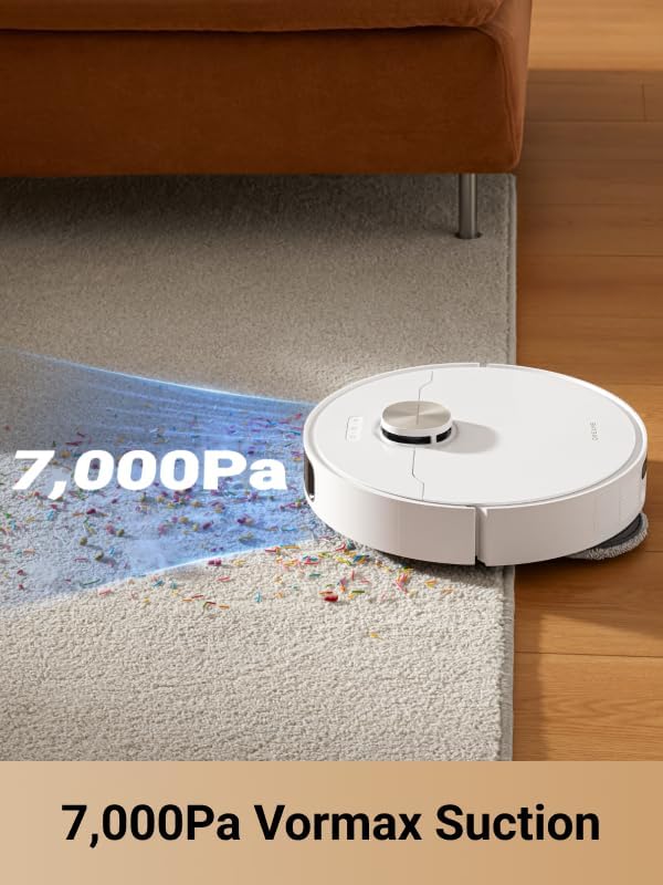 DREAME L10s Pro Ultra Heat Robot Vacuum and Mop Combo Mop Extend 7000Pa Suction Auto Robot Care and Maintenance 136°F Hot Water Mop Self-Cleaning Obstacle Avoidance Ideal for Hair Carpets